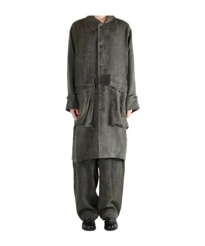 Uma Wang Long-sleeved Windbreaker In Gray