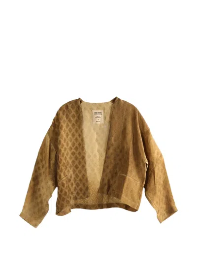 Uma Wang Long-sleeves Jacket In Brown