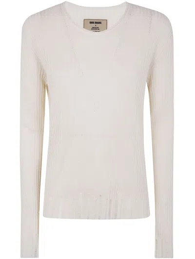 Uma Wang Long Sleeves Top In White