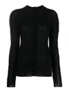 Uma Wang Long Sleeves Top In Black