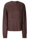 Uma Wang Crewneck Knitwear Textured Fabric In Brown