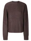 Uma Wang Crewneck Knitwear Textured Fabric In Brown