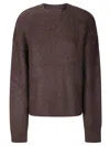 Uma Wang Long Slv Top Sweater In Brown