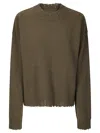 Uma Wang Long Slv Top Sweater In Green