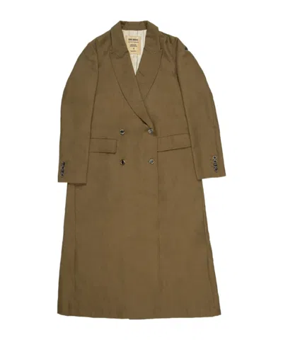 Uma Wang Long Suit Jacket In Army Green