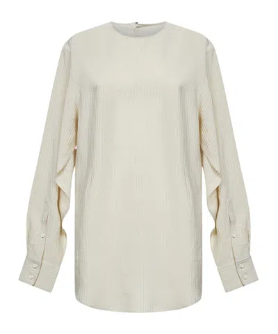 Uma Wang Long-sleeved Cover-up In White