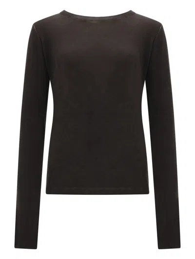 Uma Wang Long Sleeve Crew Neck Womens Top In Multi