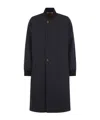 Uma Wang Oversized Bomber-collar Coat In Blue