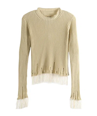 Uma Wang Long-sleeved T-shirt In Neutral