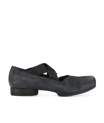 UMA WANG SQUARE-TOE 23MM LEATHER BALLERINA SHOES