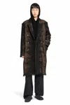 Uma Wang Men's Double Breasted Coat Riccardo In Black