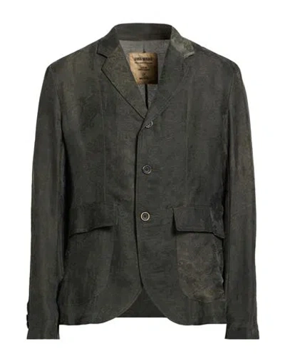 Uma Wang Man Blazer Dark Green Size Xs Cupro, Viscose