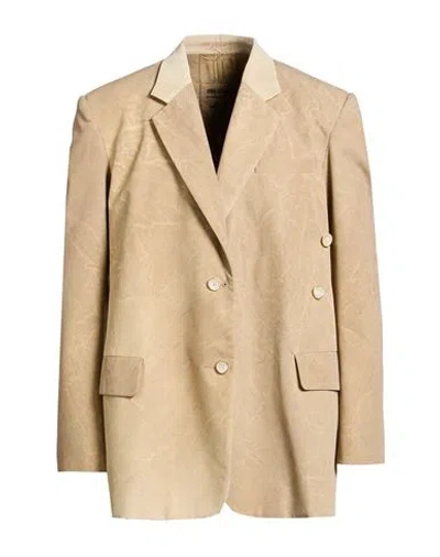 Uma Wang Man Blazer Sand Size M Polyester In Neutral