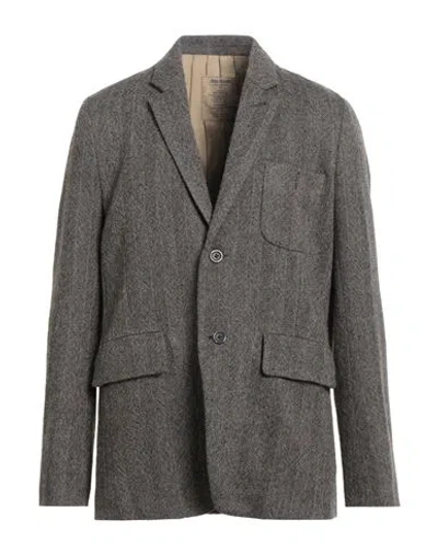 Uma Wang Man Blazer Taupe Size L Virgin Wool In Gray