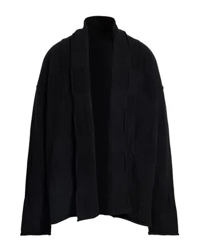 Uma Wang Man Cardigan Black Size L Wool, Polyamide, Cashmere, Elastane