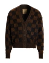 Uma Wang Man Cardigan Camel Size M Polyamide, Alpaca Wool, Wool In Brown