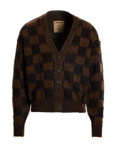 Uma Wang Man Cardigan Camel Size M Polyamide, Alpaca Wool, Wool In Brown