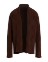 Uma Wang Man Cardigan Chocolate Brown Size M Wool, Polyamide, Cashmere, Elastane In Brown