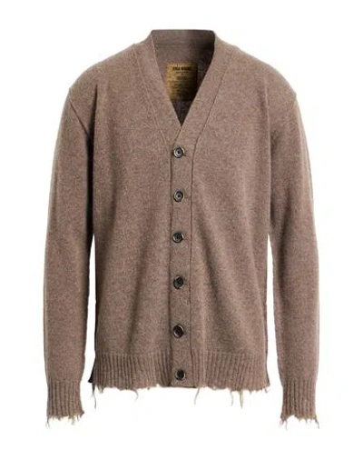 Uma Wang Man Cardigan Khaki Size S Cashmere In Brown