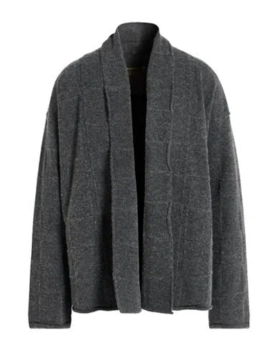 Uma Wang Man Cardigan Lead Size M Wool, Polyamide, Cashmere, Elastane In Gray
