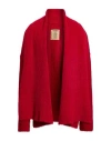 Uma Wang Man Cardigan Red Size L Polyamide, Alpaca Wool, Wool In Red