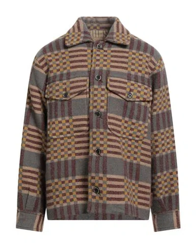 Uma Wang Man Jacket Grey Size L Virgin Wool In Multi