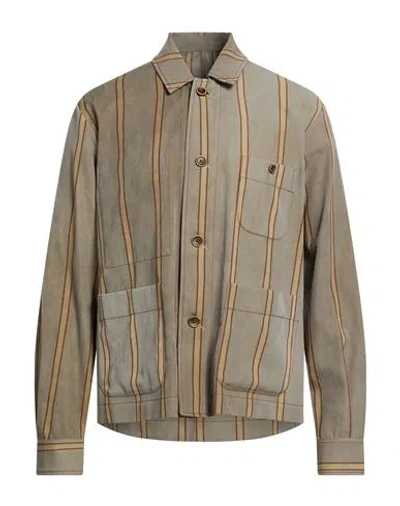 Uma Wang Man Jacket Grey Size M Virgin Wool, Cotton In Gray