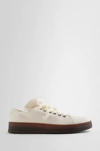 Uma Wang Off-white Tennis Sneakers In Beige