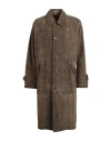 Uma Wang Man Overcoat & Trench Coat Khaki Size L Cotton