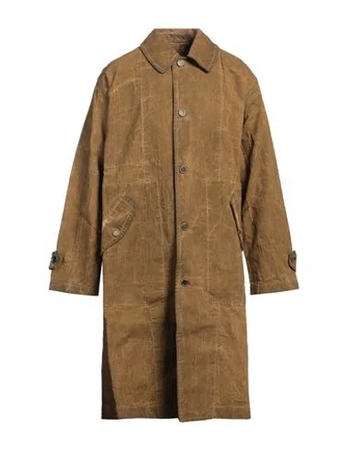 Uma Wang Man Overcoat & Trench Coat Military Green Size L Cotton