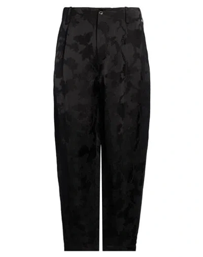 Uma Wang Man Pants Black Size Xl Linen, Viscose