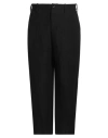 Uma Wang Man Pants Black Size Xl Linen, Wool, Polyamide In Black