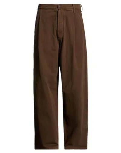 Uma Wang Man Pants Brown Size L Cotton, Polyester