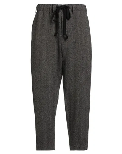Uma Wang Man Pants Charcoal Size L Virgin Wool In Gray