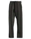 Uma Wang Man Pants Grey Size L Virgin Wool, Polyamide, Elastane In Gray