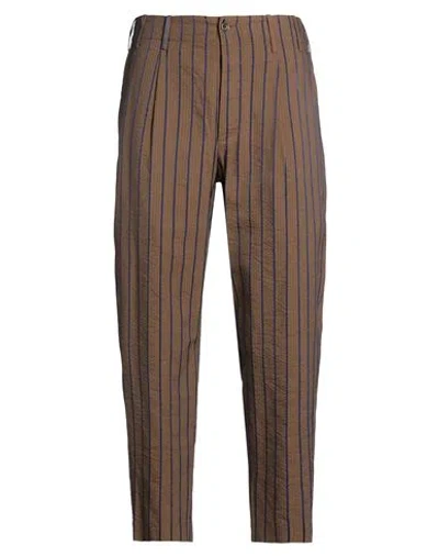 Uma Wang Man Pants Khaki Size L Cotton, Polyester, Acetate In Brown