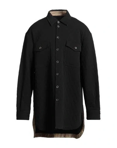 Uma Wang Man Shirt Black Size M Cotton, Viscose, Virgin Wool
