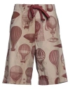Uma Wang Man Shorts & Bermuda Shorts Taupe Size L Cotton