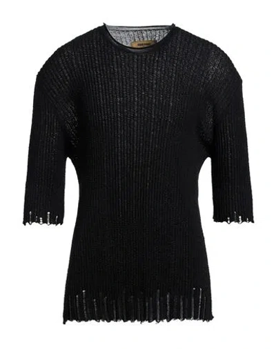 Uma Wang Man Sweater Black Size L Cotton, Silk