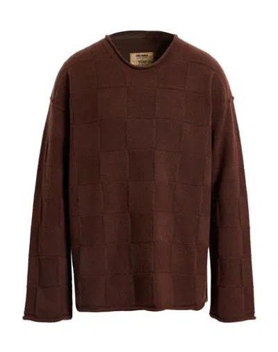 Uma Wang Man Sweater Brown Size M Wool, Polyamide, Cashmere, Elastane