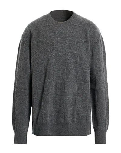 Uma Wang Man Sweater Charcoal Size L Wool, Polyamide, Cashmere, Elastane In Gray