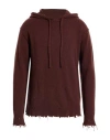 Uma Wang Man Sweater Chocolate Brown Size M Cotton In Burgundy