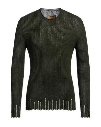 Uma Wang Man Sweater Dark Green Size M Cotton, Silk