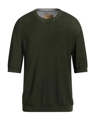 Uma Wang Man Sweater Dark Green Size M Cotton, Silk