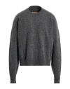 Uma Wang Man Sweater Grey Size L Wool, Polyamide, Cashmere, Elastane In Gray