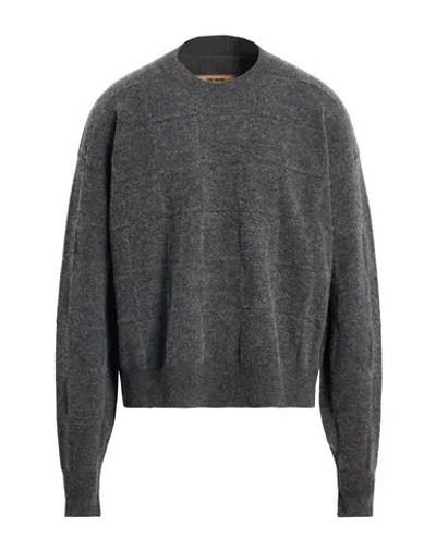 Uma Wang Man Sweater Grey Size L Wool, Polyamide, Cashmere, Elastane In Gray