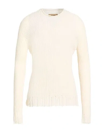 Uma Wang Man Sweater Off White Size M Cotton, Silk In Brown