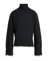 Uma Wang Man Turtleneck Charcoal Size L Cashmere In Black