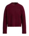 Uma Wang Man Turtleneck Plum Size L Wool, Cashmere, Polyamide, Elastane In Purple