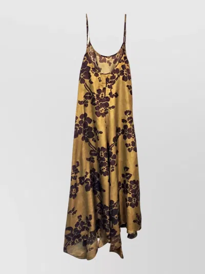 Uma Wang Maxi Dress In Orange